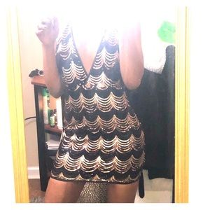Sequin mini dress